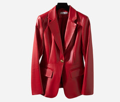Women's Slim Skinny Leather Jacket