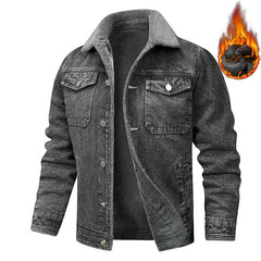 Denim Coat Fleece-lined Men