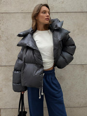 Fashion Bread Coat Cotton Puffer Jacket For Women