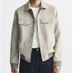 Suede Velvet Jacket Coat