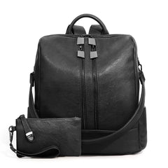 Checkered Backpack High-Capacity Womens Bag