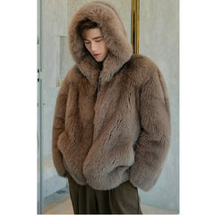 Trendy Fox Fur Coat
