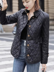 Slim-Fit Diamond-Quilted Cotton Jacket