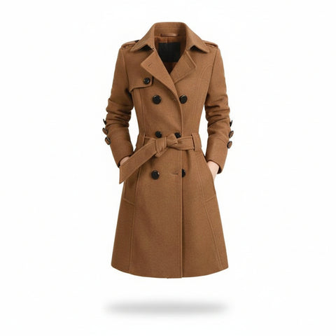 Wool trench coat
