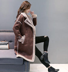 Wool Coat Women Winter Long