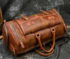 Retro Crazy Horse Leather Travel Bag