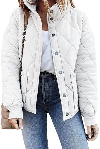 Women's Quilted Jacket Long Sleeve