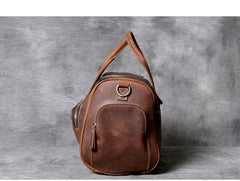 Leather big travel bag