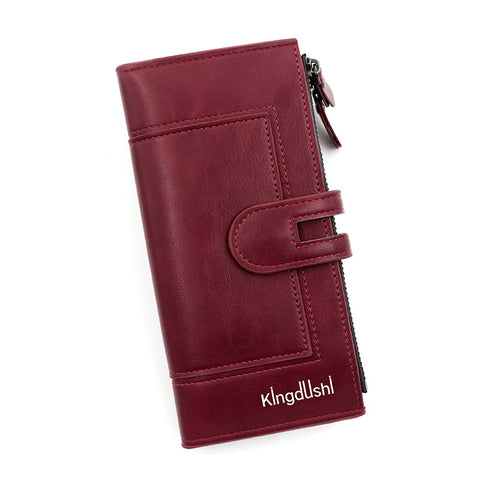 Fashion Minimalist Magnetic Buckle Multi-card Slots