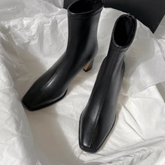 New Style Ankle Boots With Velvet Heels