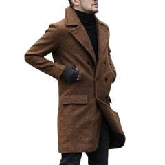 Classic woolen coat trench coat