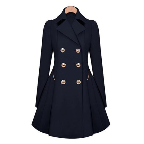 Slim coat trench coat