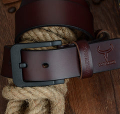Male pin buckle belt