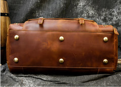 Retro Crazy Horse Leather Travel Bag