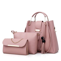 Women Purse And Handbag 3Pcs Bag Set
