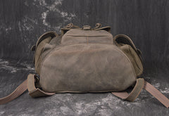 Crazy Horse Leather Outdoor Backpack