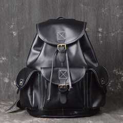 Crazy Horse Leather Outdoor Backpack