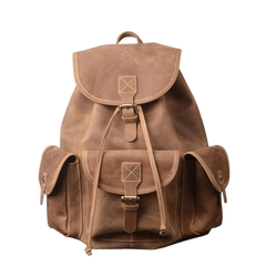 Crazy Horse Leather Outdoor Backpack