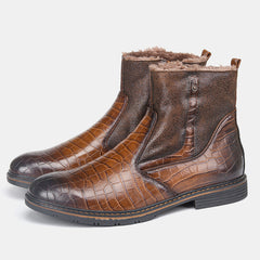 Men Winter Warm Leather Shoes