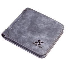 Men's Wallet Short Frosted Leather