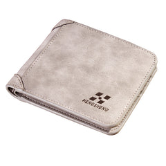 Men's Wallet Short Frosted Leather