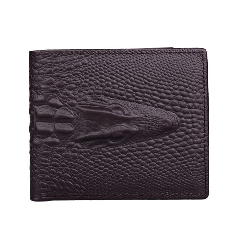 Men'S Short Head Money Clip Wallet