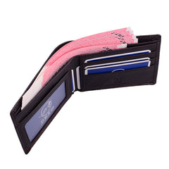 Men'S Short Head Money Clip Wallet