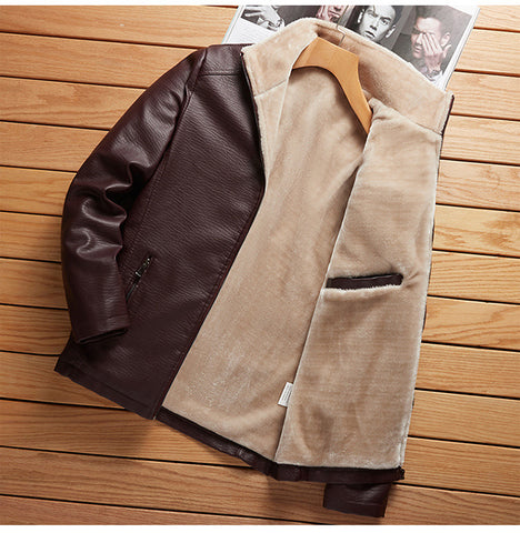 MenLeather Jacket Large Size