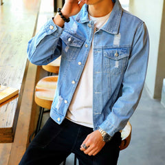 Casual Loose Denim Jacket Men