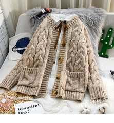 Twist Sweater Thickened Shag Line