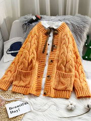 Twist Sweater Thickened Shag Line