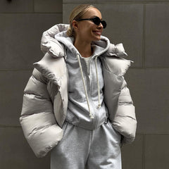 Fashion Bread Coat Cotton Puffer Jacket For Women