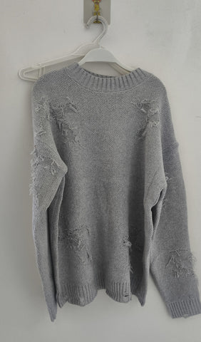Autumn And Winter Ripped Sweater Men