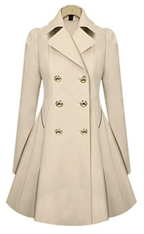 Slim coat trench coat