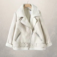 Women's motorcycle leather jacket