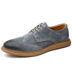 Leather Low Top Breathable Men's Shoes