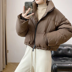 Puffer Jacket With Collar For Petite