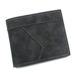 Men's Short Matte Leather Wallet