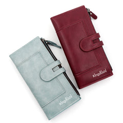 Fashion Minimalist Magnetic Buckle Multi-card Slots