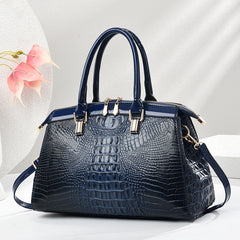 Patent Leather Large-Capacity Commuter Handbag European And American Style