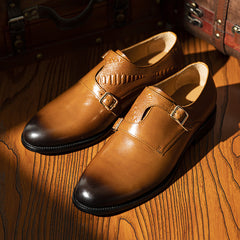 Retro Style Business Leather Shoes
