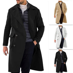 Thickened Long Section Double Breasted Coat