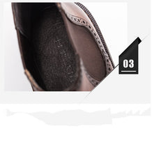 New Chelsea Brogue Carved Leather Shoes