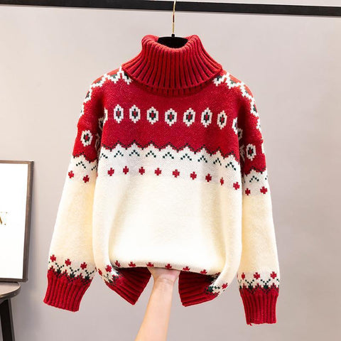 Loose Female Knitting Sweater