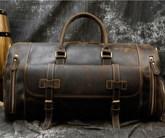 Retro Crazy Horse Leather Travel Bag