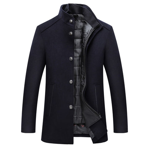 Casual Men's Wool Coat