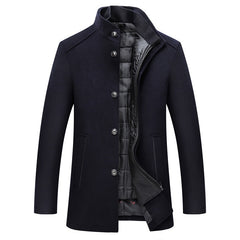Casual Men's Wool Coat