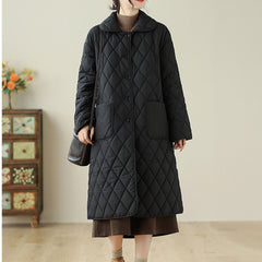 Slim-fit Mid-length Black Quilted Jacket