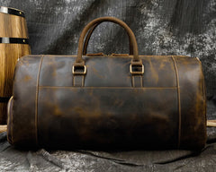 Retro Crazy Horse Leather Travel Bag