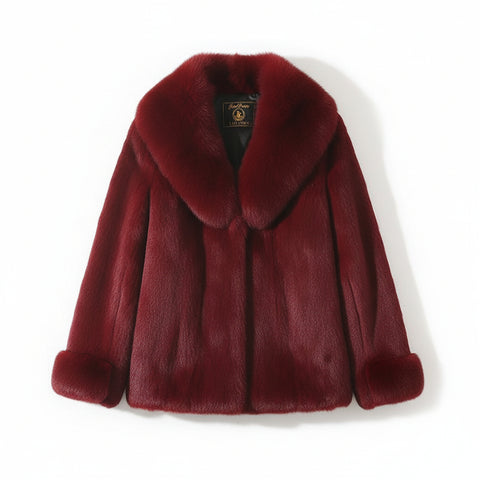 Fur Fur Rabbit Fur Coat FallWinter Slim